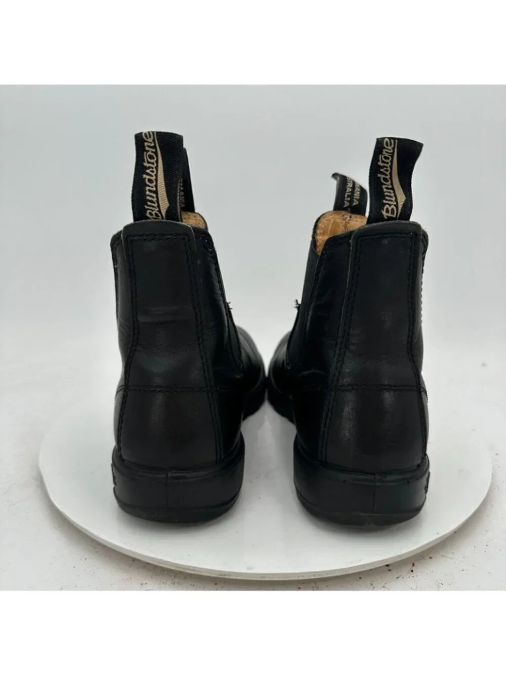 Blundstone Women Size UK 5 US 8 Black Leather Side Elastic Pull On Chelsea Boot